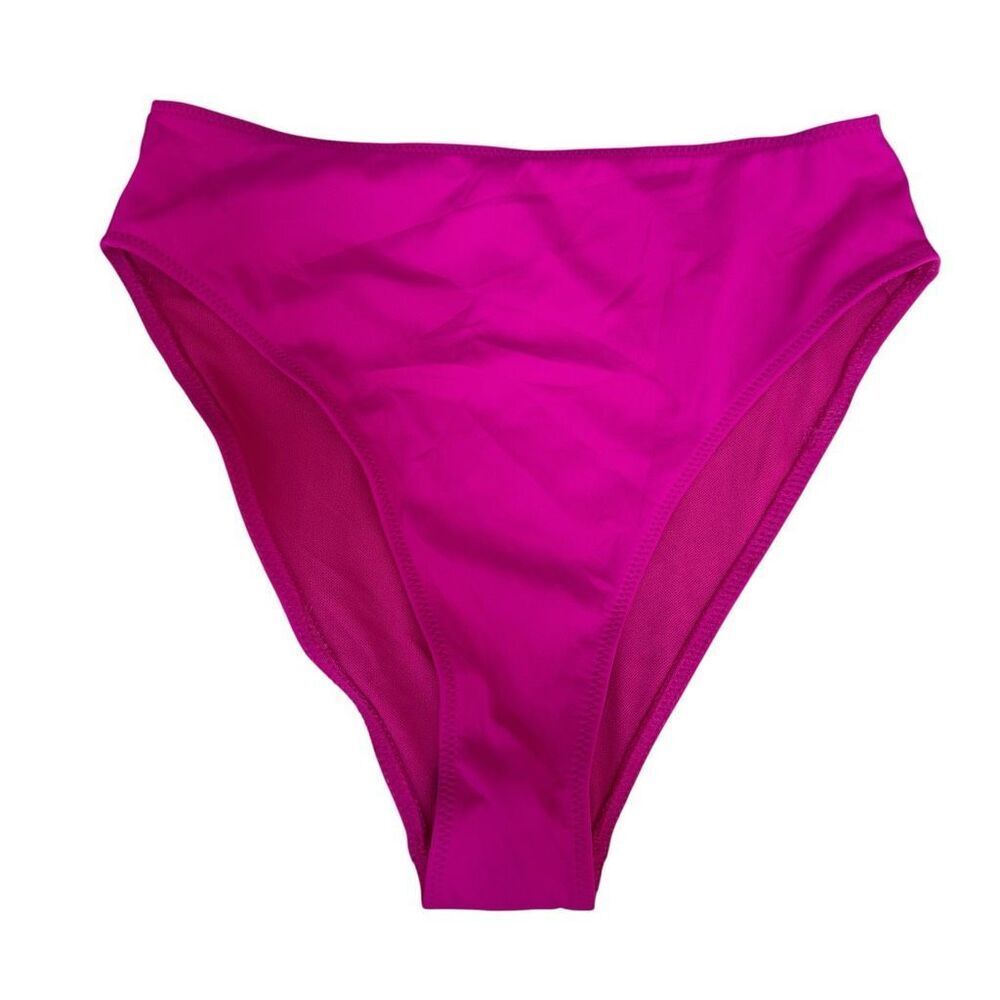 Good American Always fits Good High Waist Bikini bottom fuchsia pink size 2 New